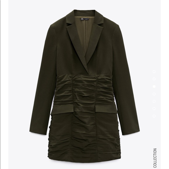 ZARA shirt ruched dress- BNWT - Picture 4 of 6